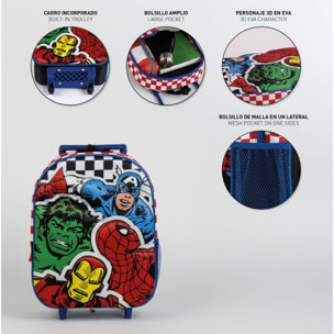 Mochila Infantil Trolley 3D Avengers