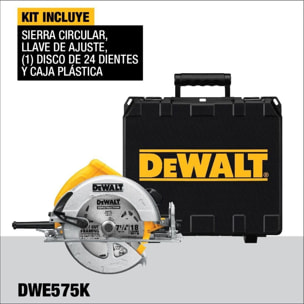 Scie circulaire 1600 W - Ø 190 mm 67 mm - Coffret - DEWALT - DWE575K-QS