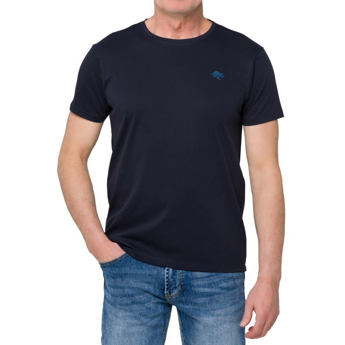 T-shirt AIR TECH misto cotone blu navy