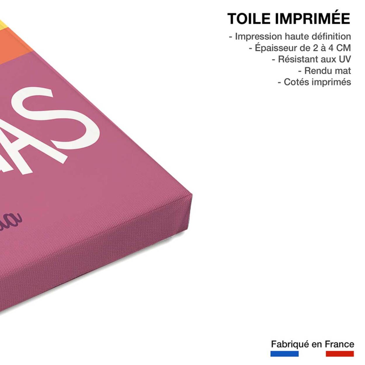 Tableau road trip à vegas Toile imprimée