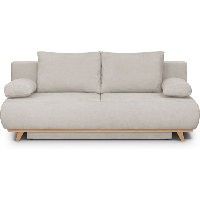 Canapé convertible 3 places en tissu chenille - LARIA