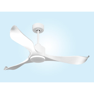Ventilador de techo Reversible Termostato Wifi Motor DC Techos Inclinados Mando a Distancia Adaptador 2/3 Aspas Hypersilence Memoria VirginD132C0364869 PURLINE