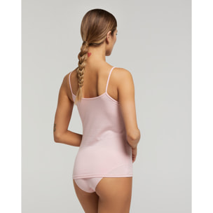 Canotta donna cotone spalla stretta