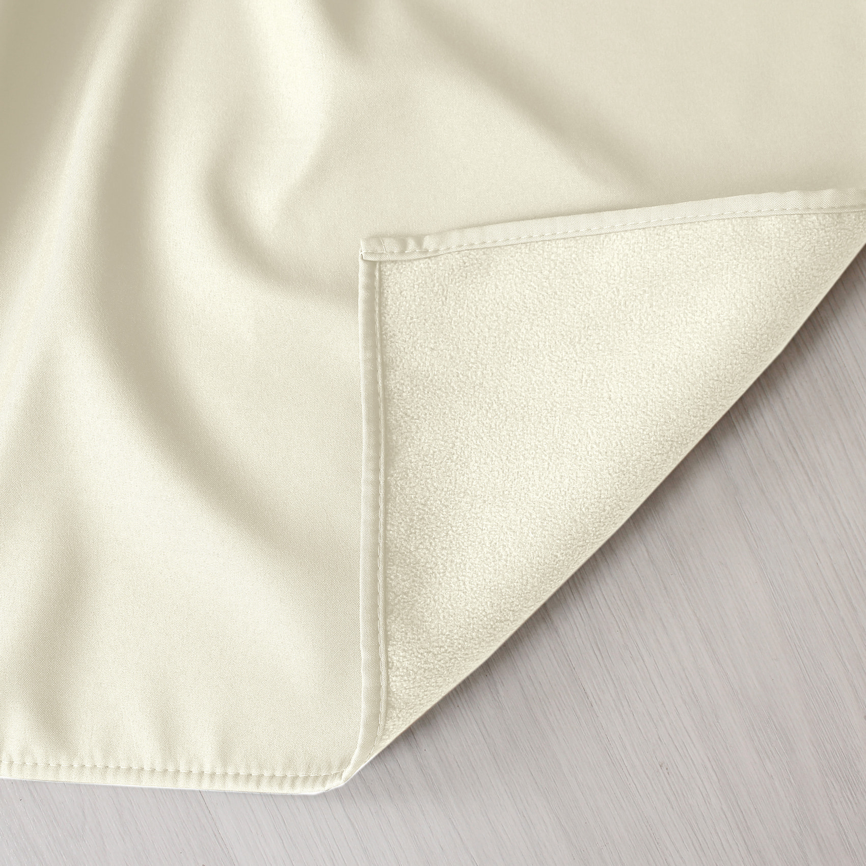 Rideau thermique en microfibre doublée - Ecru