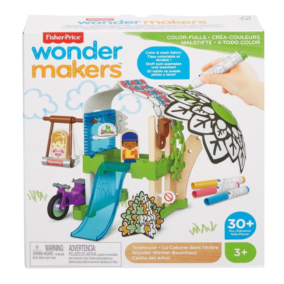 Fisher-Price Wonder Makers la Casa sull'Albero Set da Costruzione con più di 35 Pezzi 3+ Anni Fisher-Price Multicolor