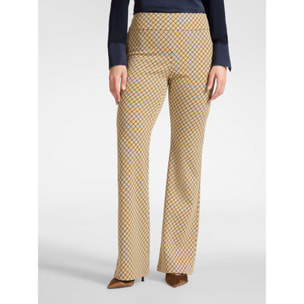 Elena Mirò - Pantaloni in jacquard stretch - Beige