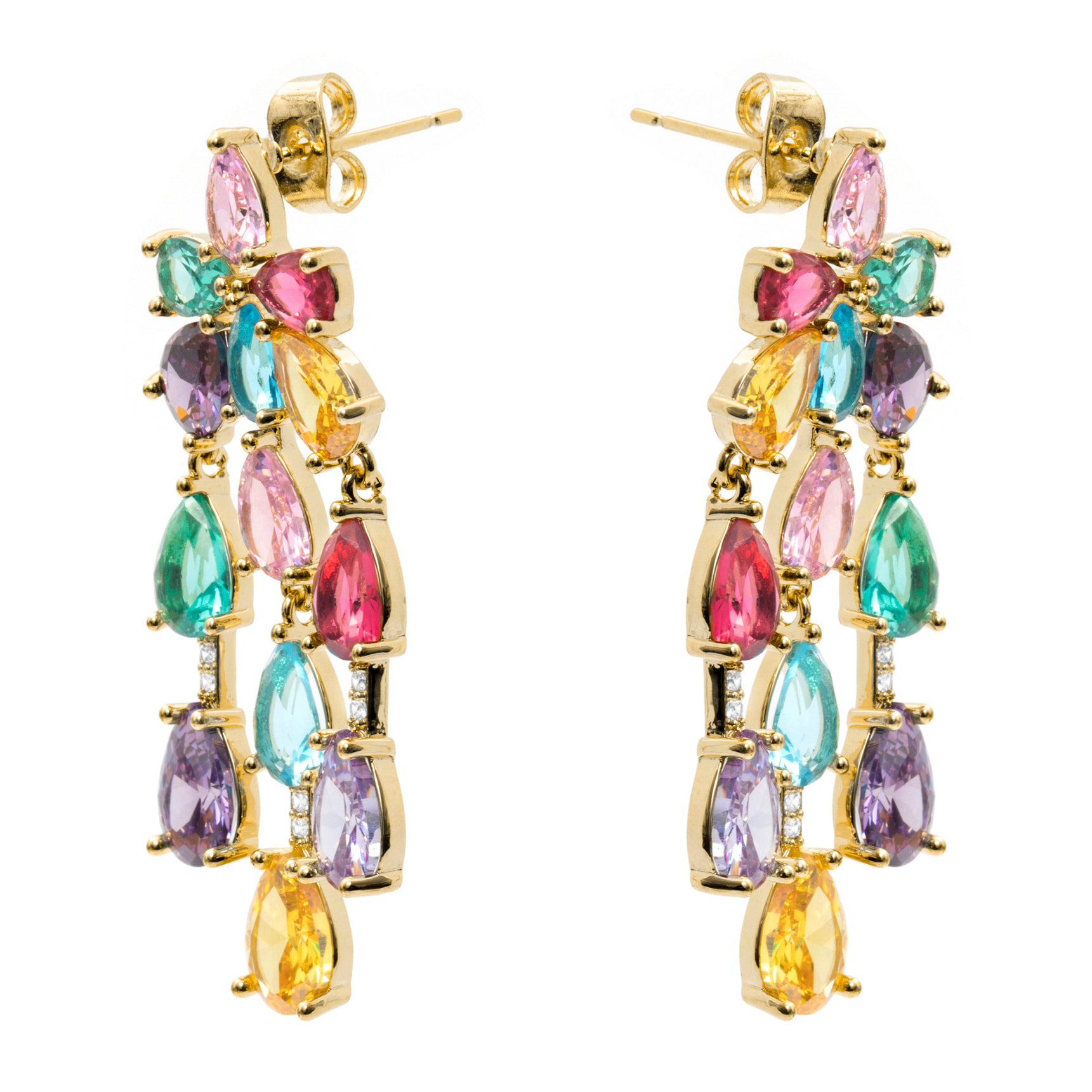 Pendientes Linro acabado oro amarillo 18k