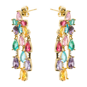 Pendientes Linro acabado oro amarillo 18k