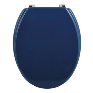 Abattant wc MDF CLEO Bleu Foncé - Charnières Inox MSV