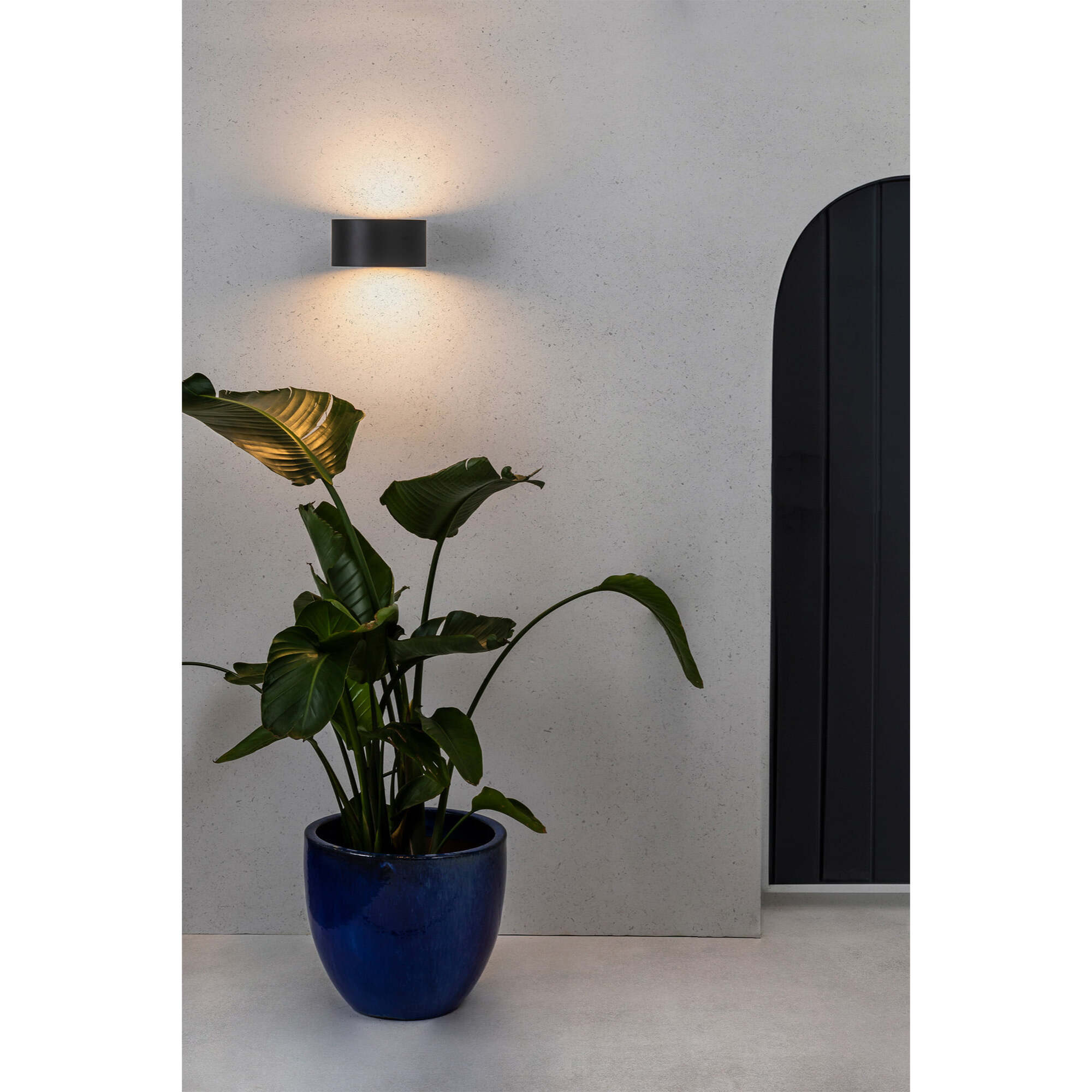 QUART LED Lampe applique gris foncé
