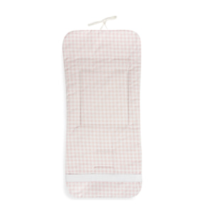 Colchoneta Silla de Paseo Universal Reversible línea Don Algodón Vichy y Flores