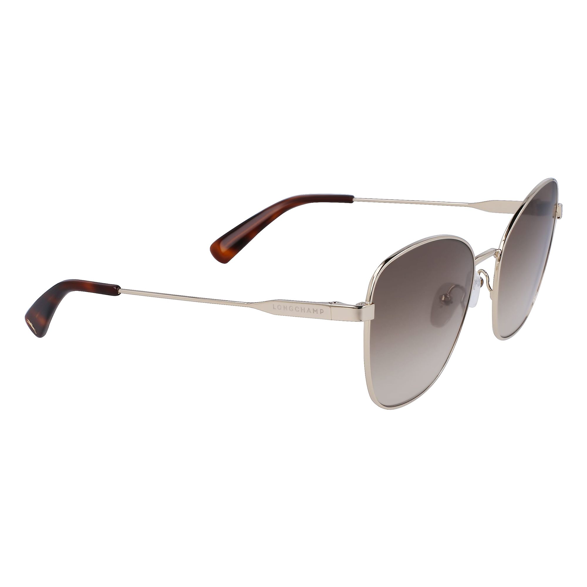 Longchamp - lunettes de soleil - doré - Couleur des verres : marron - indice solaire : cat. 3