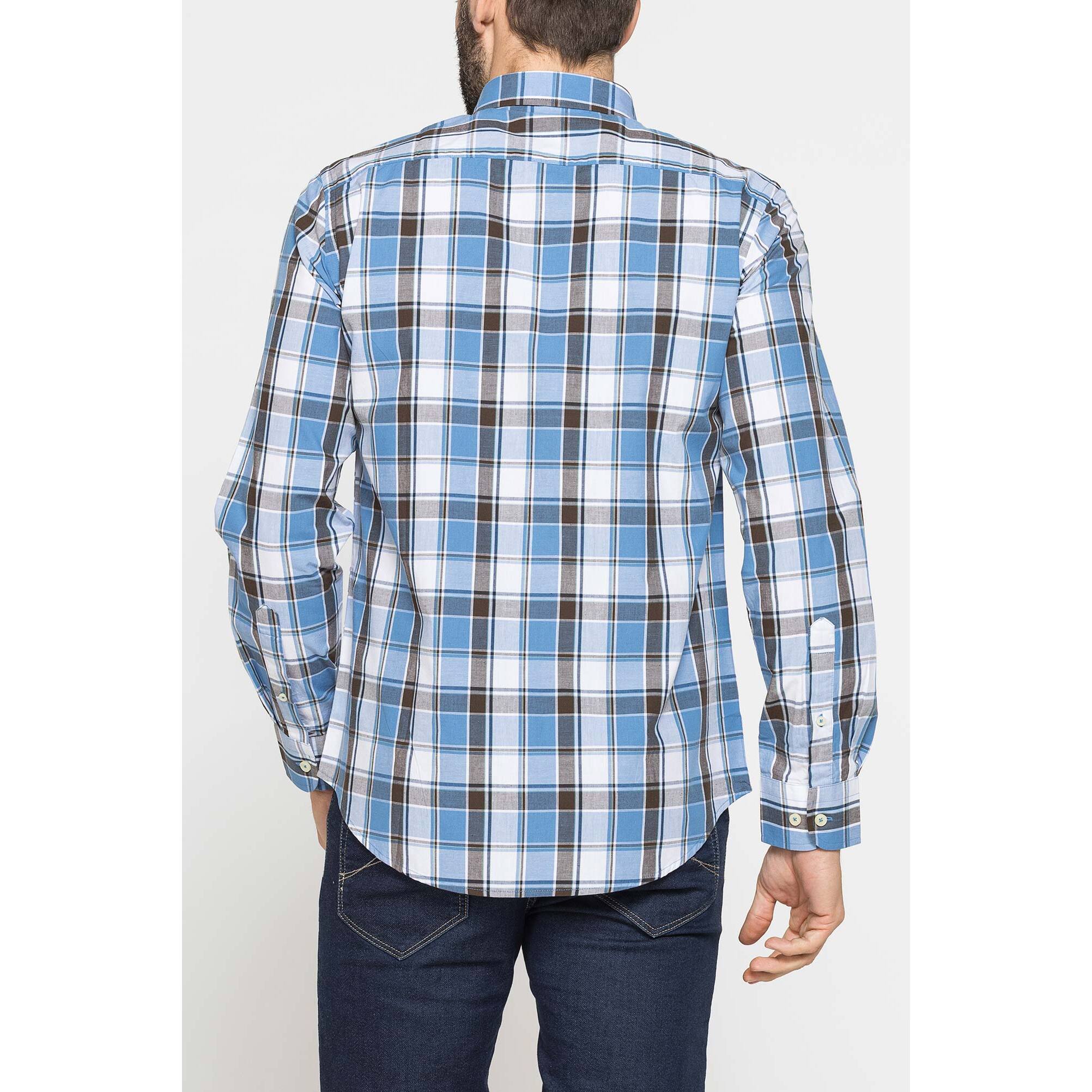 CAMICIA BUTTON-DOWN CON MANICA LUNGA E TASCHINO