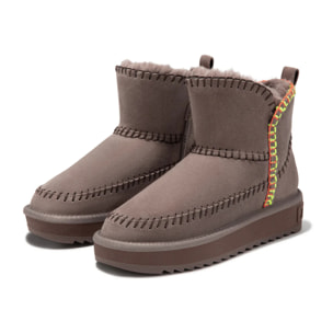 Botas Australianas Nordic Tejido Ante con Forro Interior Nova Low Beige D.Franklin