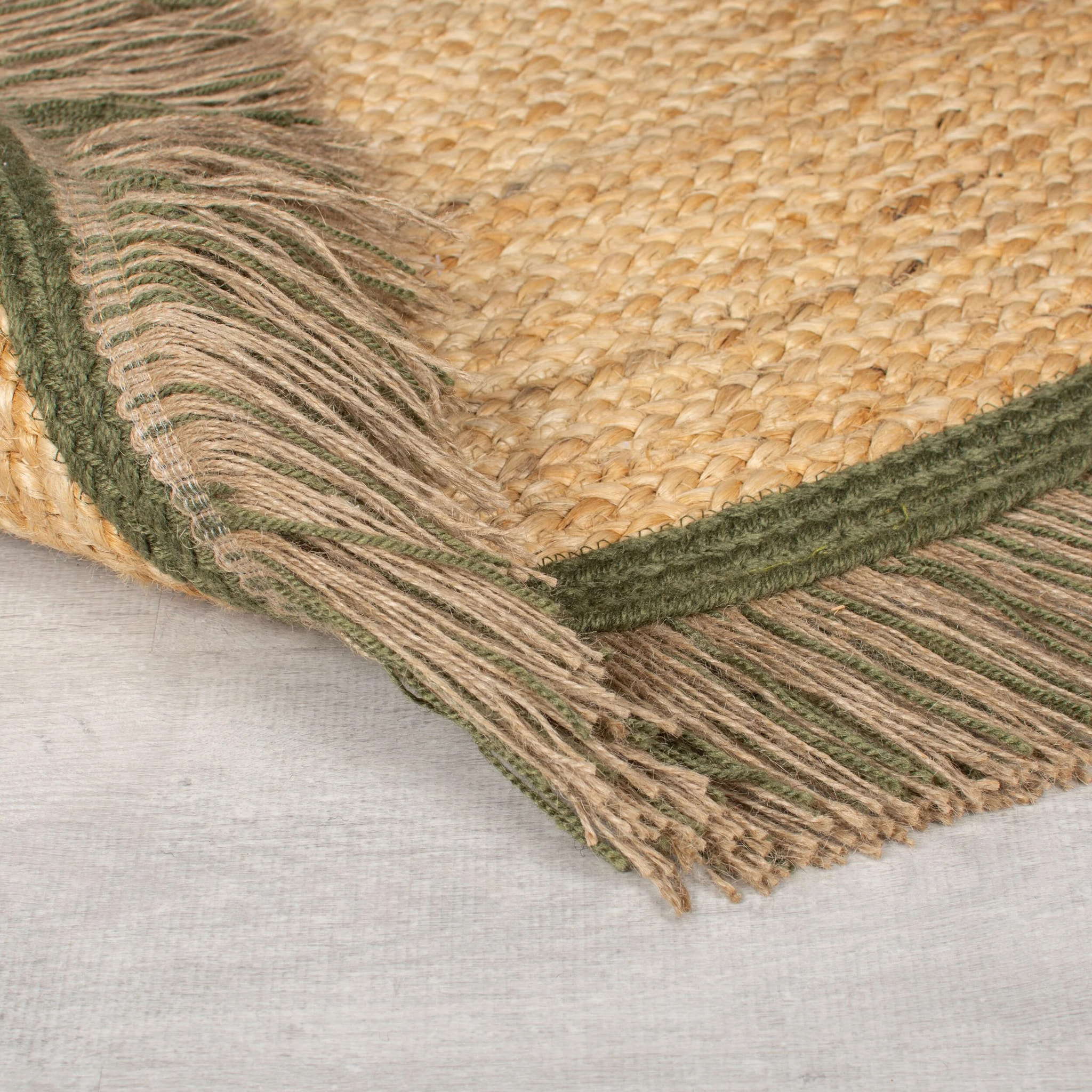Tapis en jute KAHANA Vert