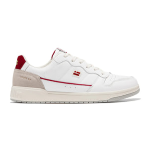 Zapatillas Bajas Court V2 Flag Basic Blanco / Rojo D.Franklin