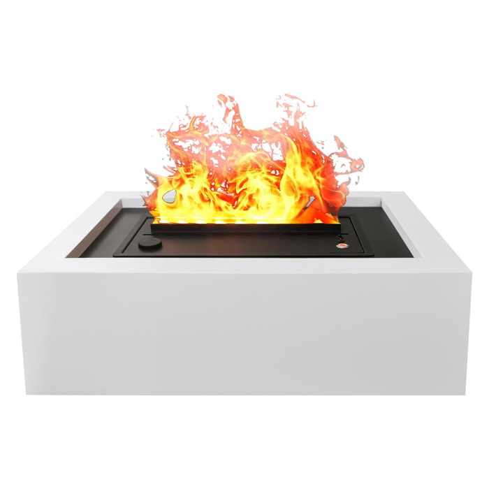 Cheminée de table décorative avec flamme simulée