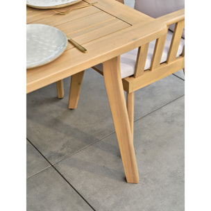 LISO - Ensemble repas de jardin 8 places - Acacia