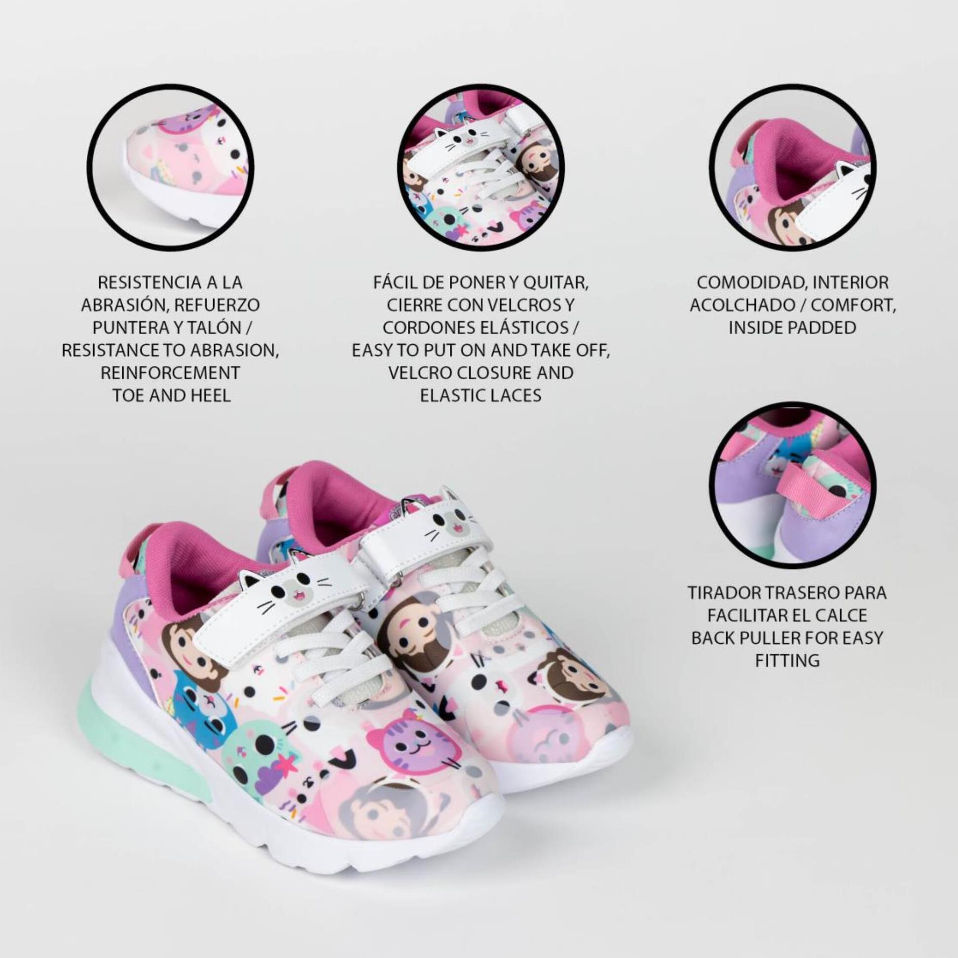 Zapatilla deportiva infantil suela ligera "Gabby´s Dollhouse"