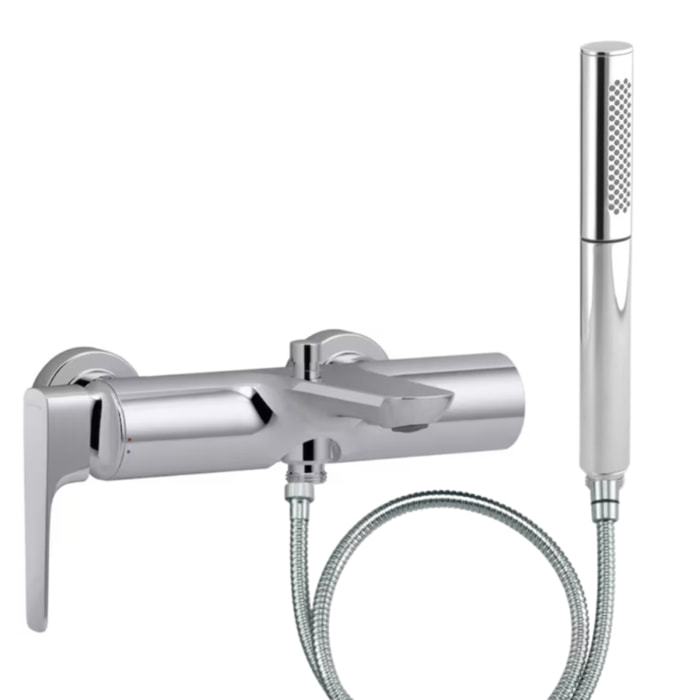 Pack mitigeur bain douche Aléo+ + douchette Shift Ellipse + flexible à écrou 175 cm