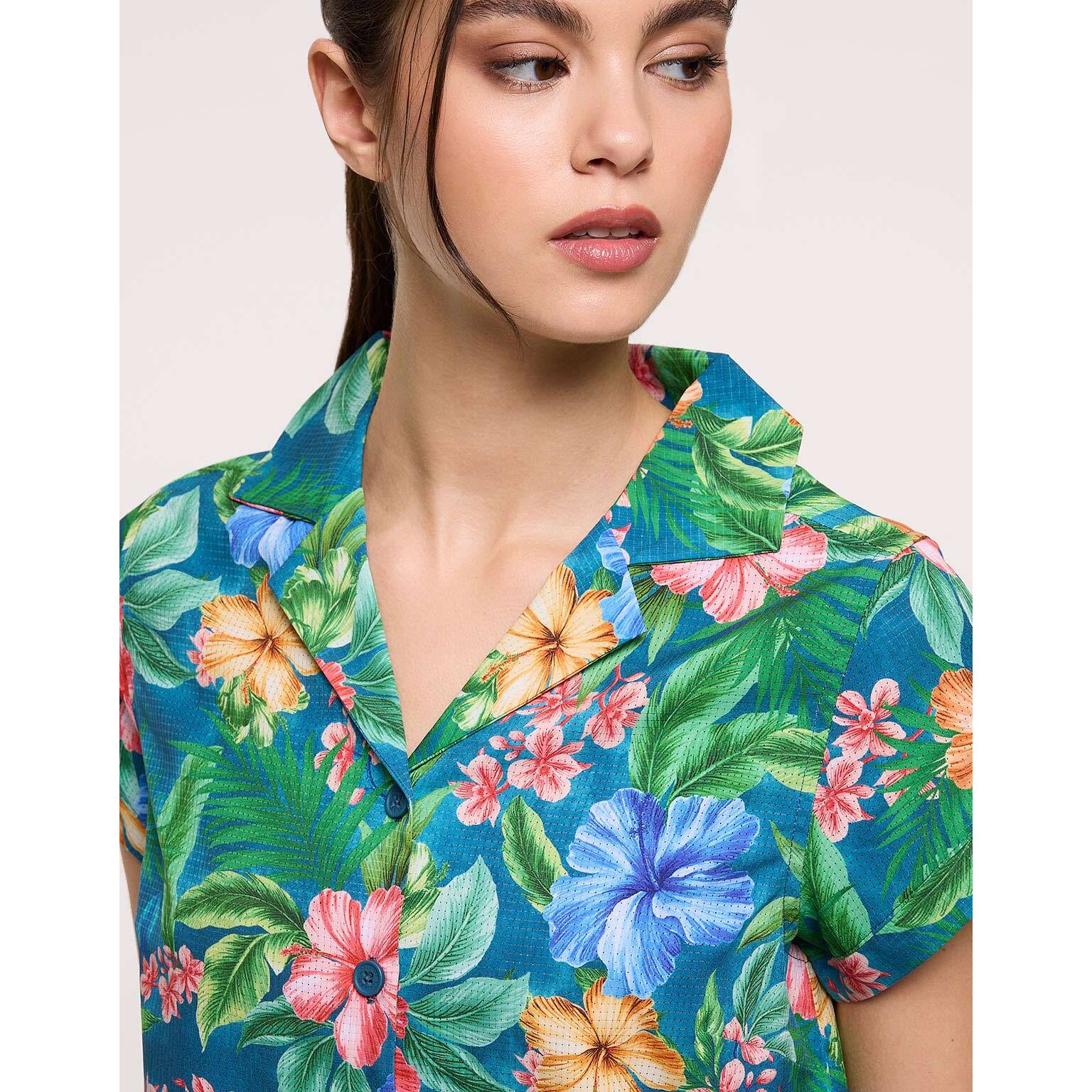 Camisa Manga Corta Multicolor - Nerini