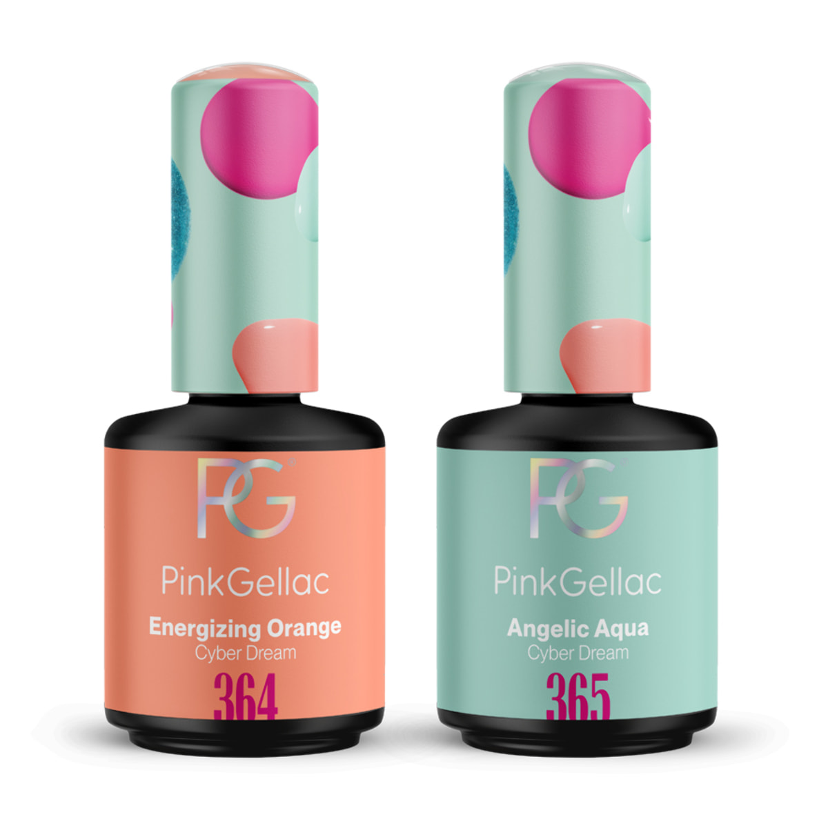 Set vernis semi-permanent - 2 x 15ml Bleu Baby & Aqua