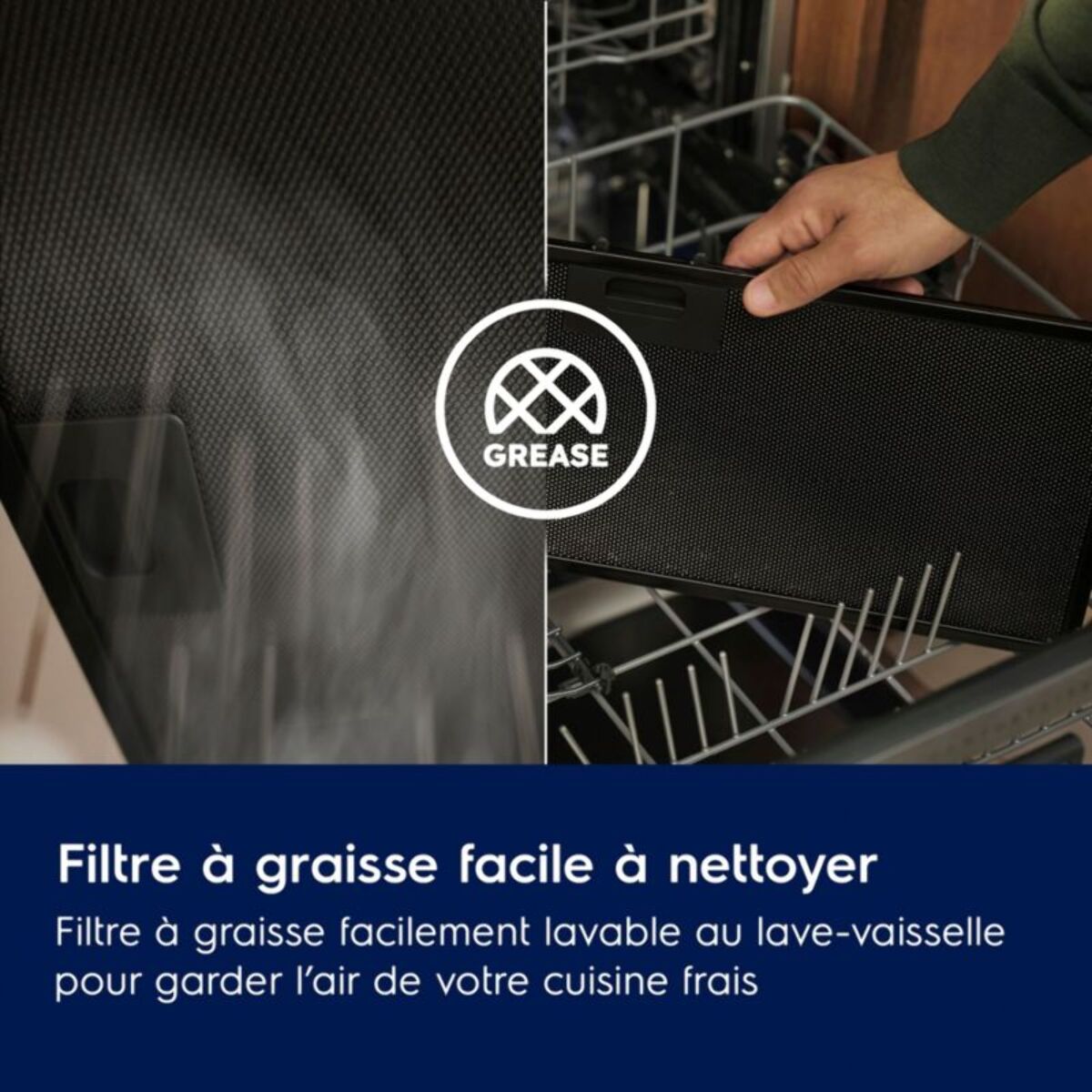 Hotte décorative murale ELECTROLUX LFT819K