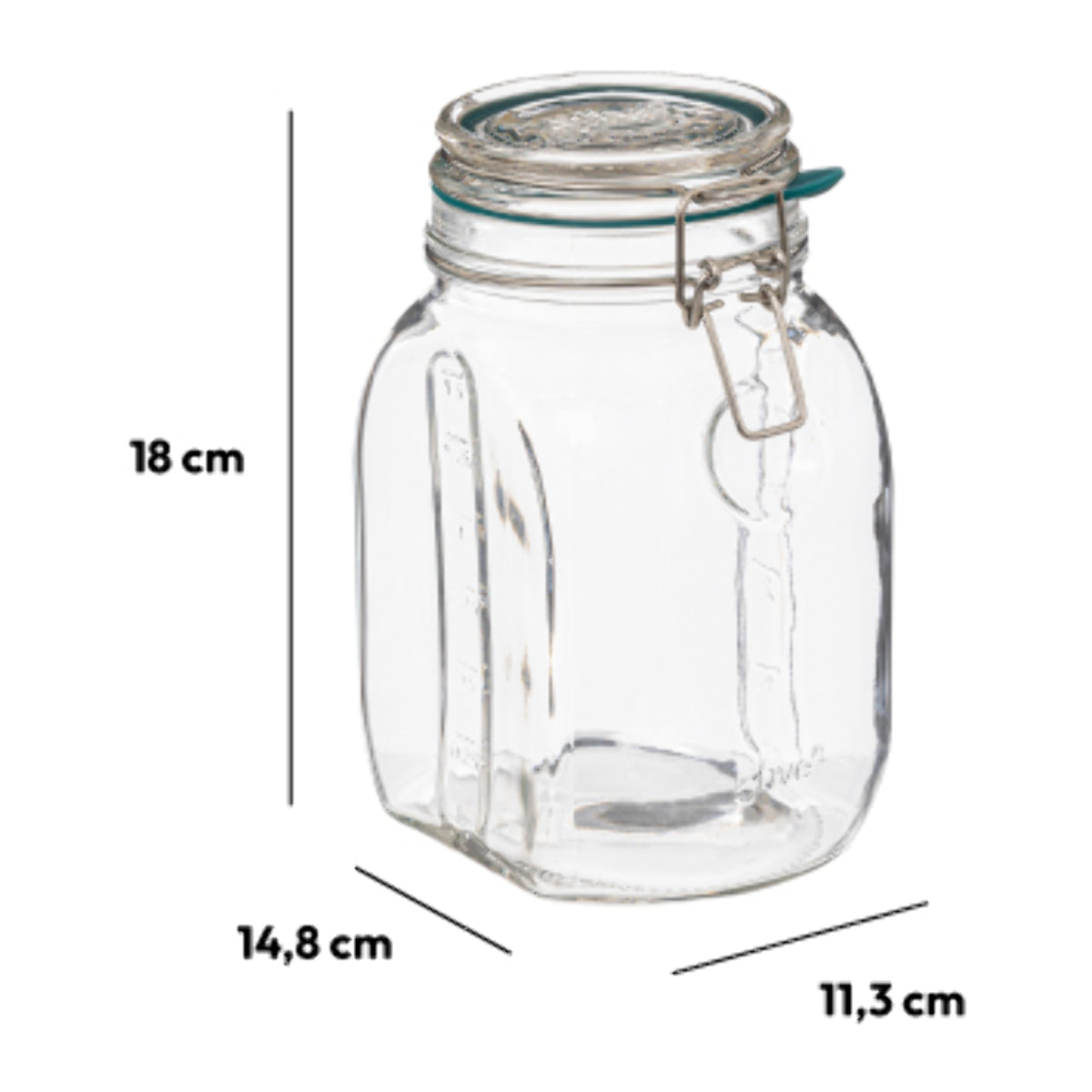 Bocal verre 1,5L "Jarro"