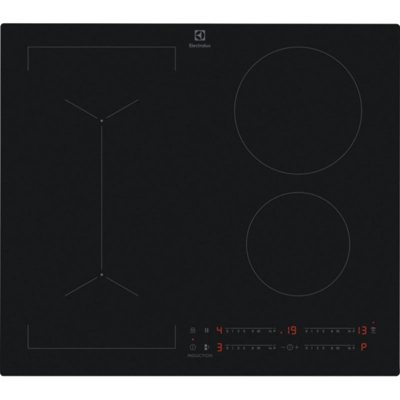 Plaque induction ELECTROLUX EIV63443CT SaphirMatt SE- Anti-rayures et Zone Flex