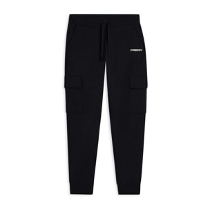 Pantaloni sportivi in felpa con tasconi laterali