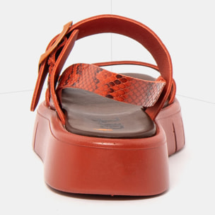 Sandalias 1857 SNAKE TEJA/ MALAGA color Teja