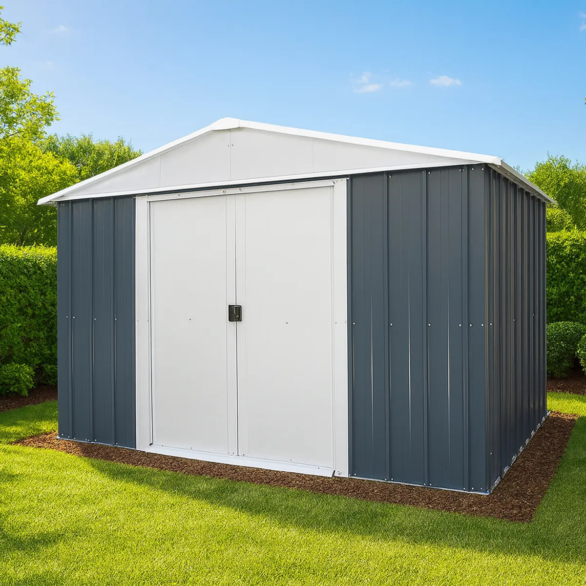 Abri de jardin métal anthracite Yardmaster - 7,21 M2