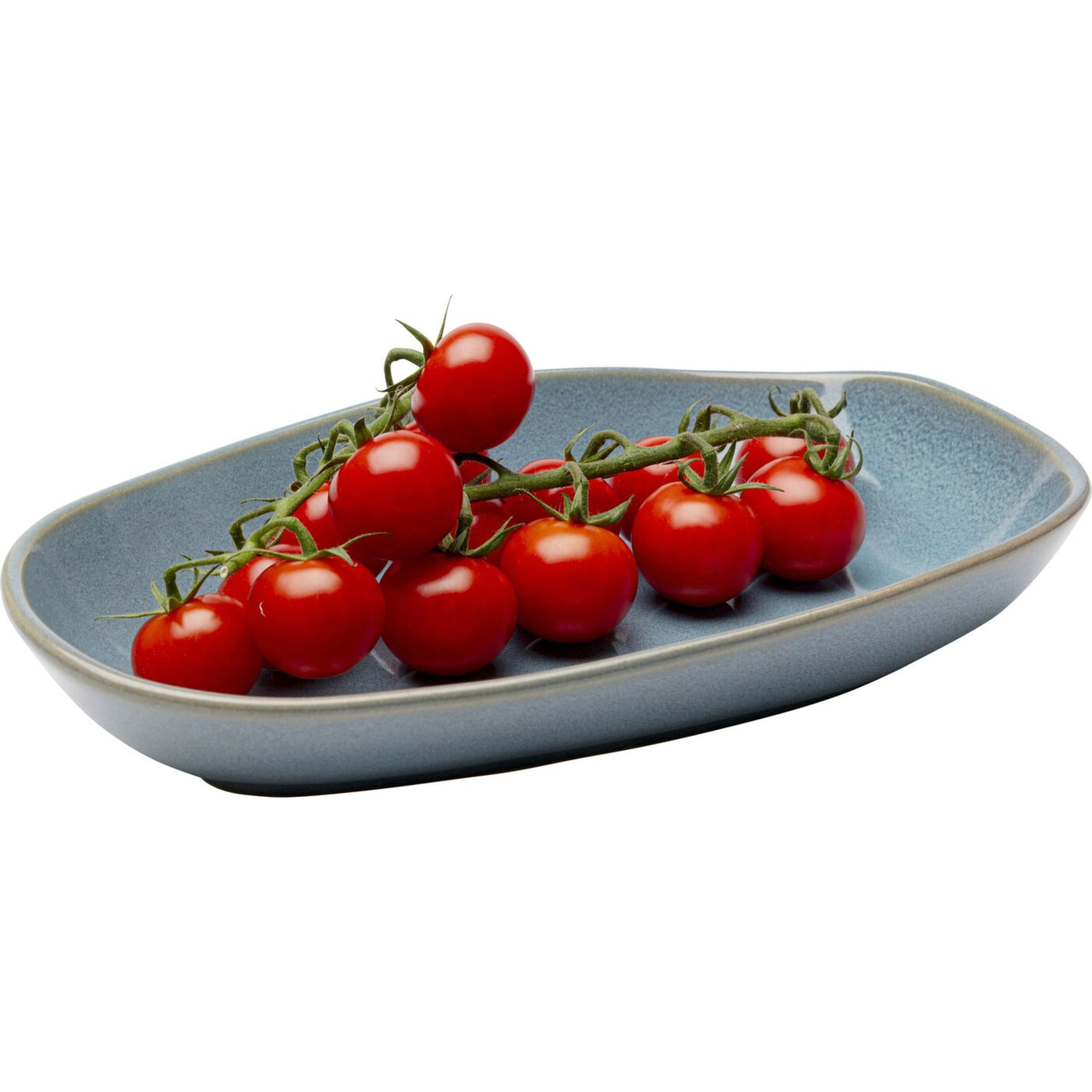 Assiettes creuses Organic 25cm bleues set de 4 Kare Design