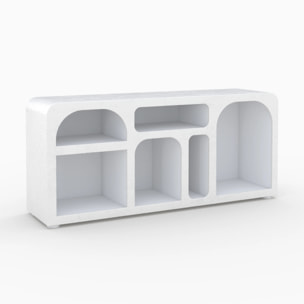 Buffet en béton blanc cassé 160 cm - Fira