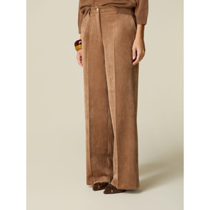 Oltre - Pantalones palazzo de pana - Beige