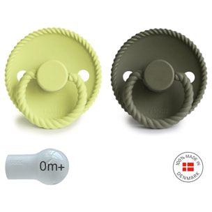 Frigg Pack 2 Chupetes Block Silicona Rope