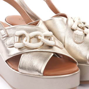 SANDALO ZEPPA CATENA PLATINO