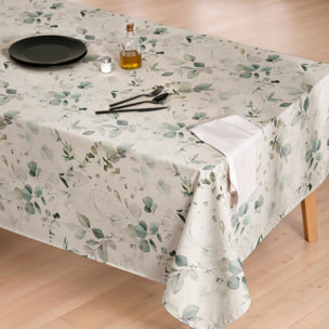 Mantel estampado antimanchas SURIA VERDE
