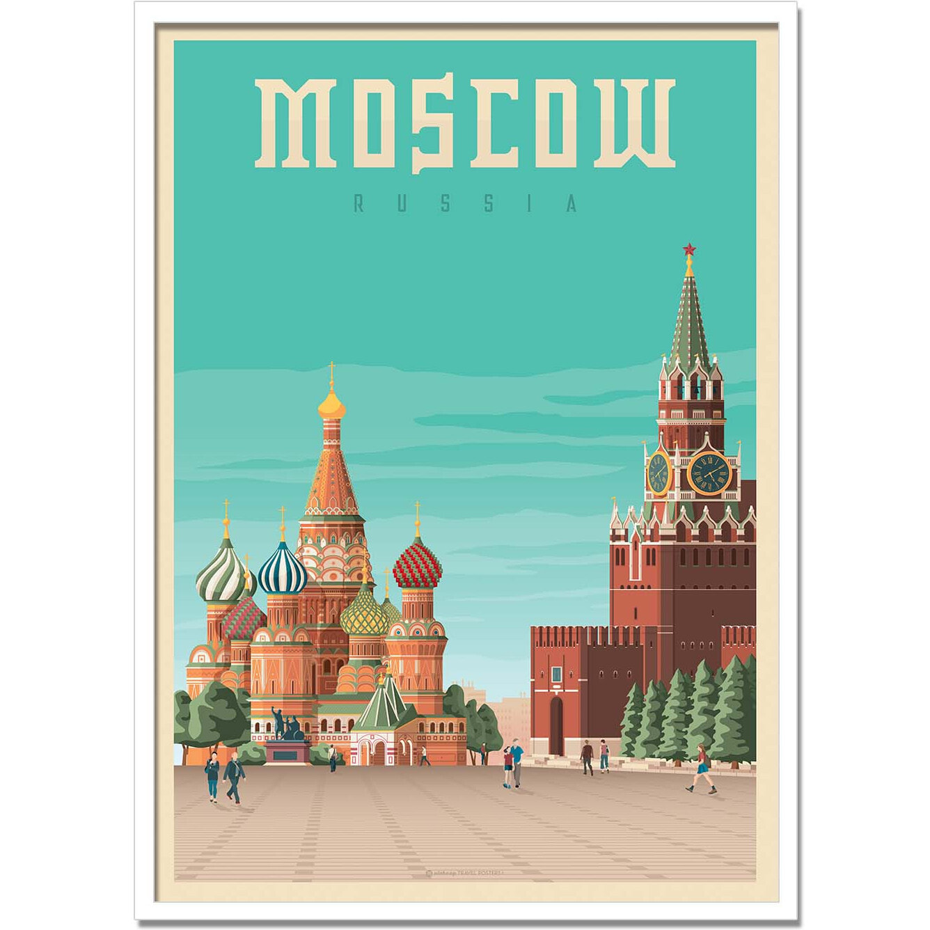 Affiche - Moscow - Olahoop Travel Posters