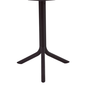 Tavolo alto da esterno in polipropilene 60x60x75cm nero – Coimbra