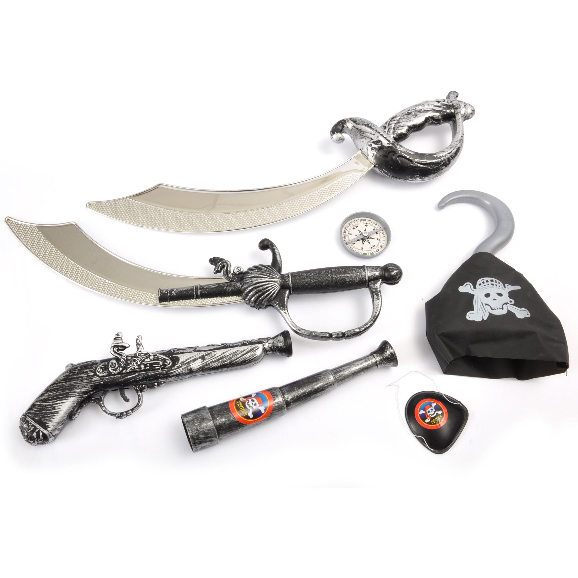 Kit Travestimento Voglio Essere Pirata Set Accessori Giocattolo