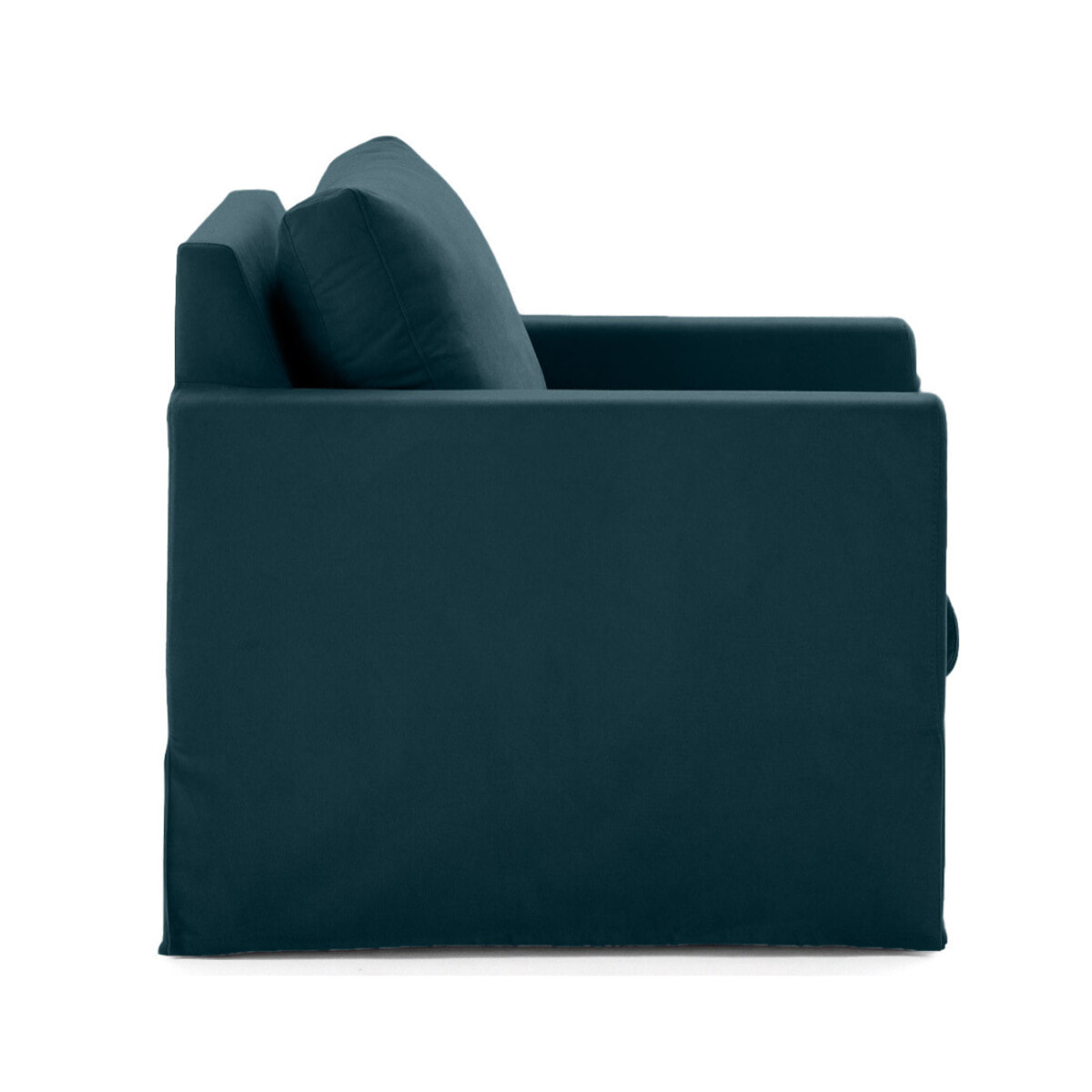 Serena - fauteuil déhoussable en tissu - Bleu