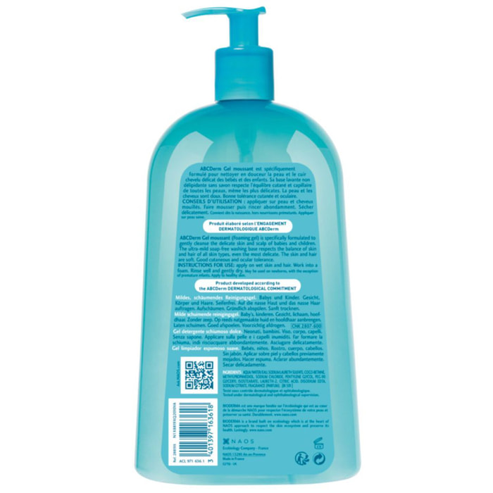 ABCDerm Gel Moussant - Nettoyant Doux
