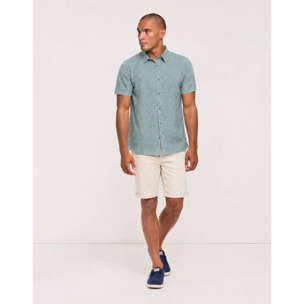 Camisa Manga Corta Turquesa - Uros