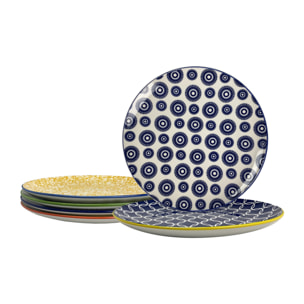 Lot de 6 assiettes à dessert design 2, SABAE