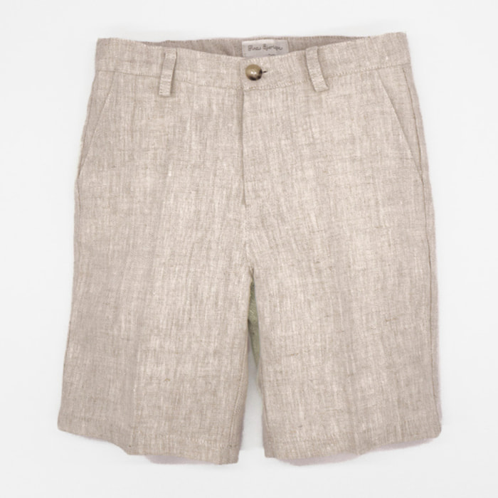 BERMUDA LINO RÚSTICO NATURAL