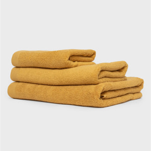 Toalla de baño 400gr doble rizo mostaza