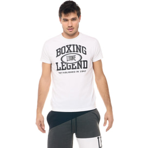Camiseta de hombre de manga corta con estampado "Boxing Legend" Leone Active