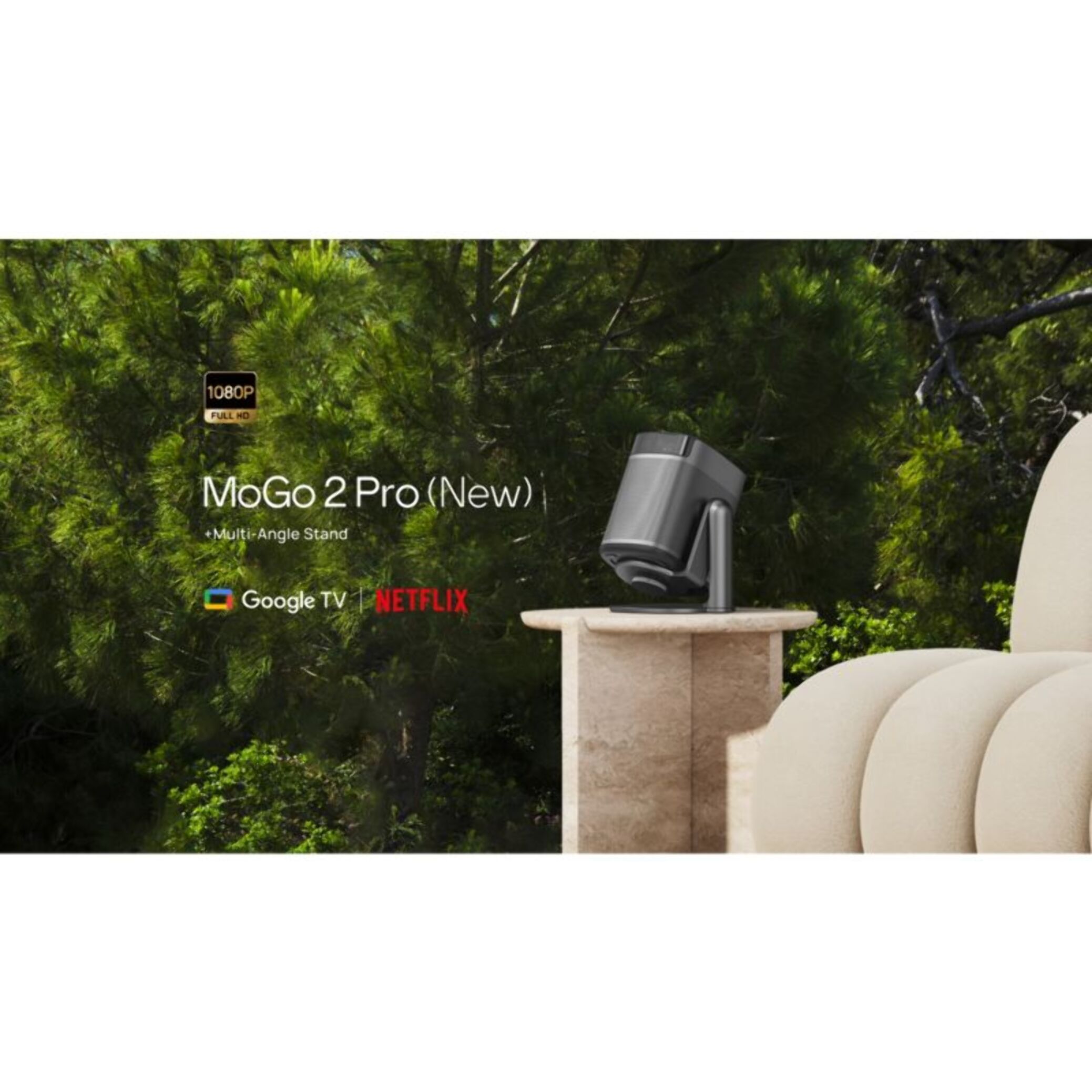 Vidéoprojecteur portable XGIMI MoGo 2 Pro Bundle Gen 2 - Full HD 1080p 430 lumens - Google TV