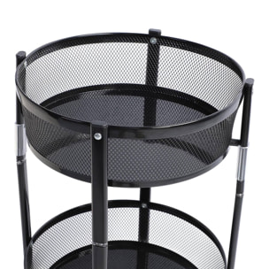 Well home carro de cocina plegable con ruedas ø37x88cm